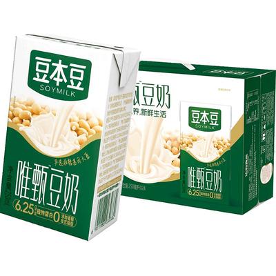 豆本豆唯甄原味豆奶250ml*24盒