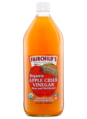 原装美国进口FAIRCHILD'S苹果醋浓缩原浆无过滤健身饮料生酮946ml