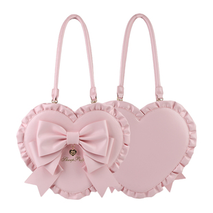 【定金】恋爱心结lolita包可爱甜娘花边爱心包单肩包大容量托特包