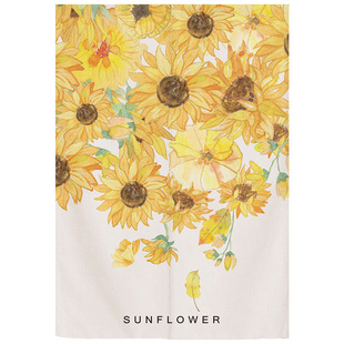 北欧绿植门帘家用厨房卧室半帘房间厕所遮挡隐私布艺ins风隔断帘