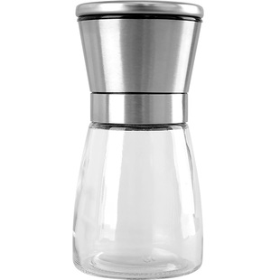 胡椒研磨器家用手动磨海盐胡椒粉神器不锈钢白花椒研磨瓶子调料罐
