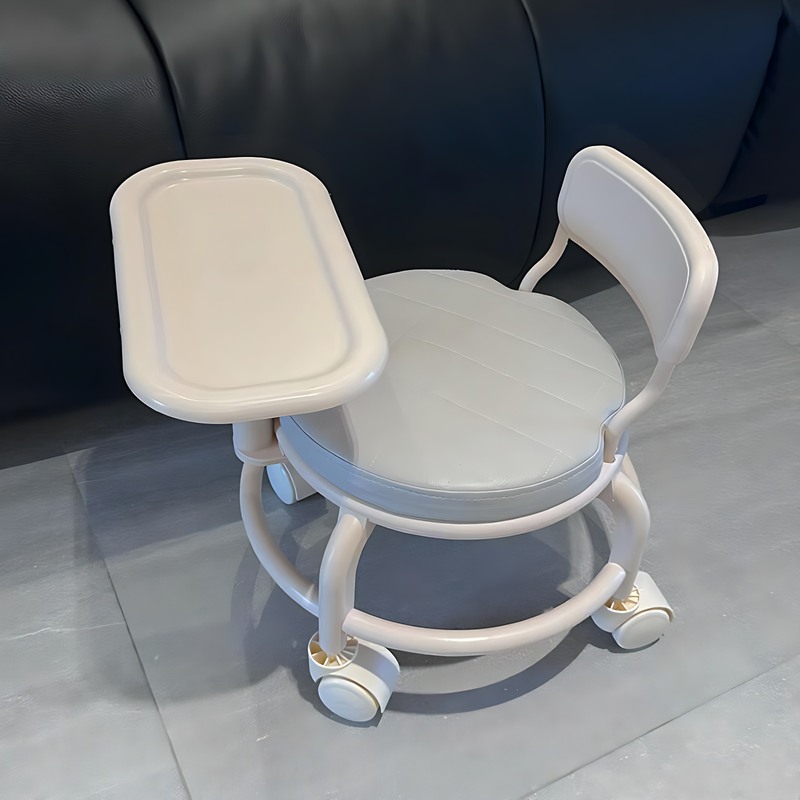 可移动小椅子儿童餐椅成人可坐带轮子吃饭加厚椅靠背餐桌椅小凳子