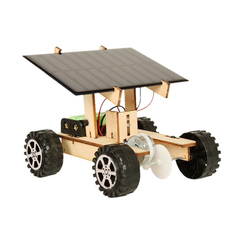 科技创意机械小学太阳能玩具小车科学实验物理小发明手工制作材料