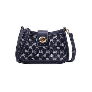 MQ腋下包女原创设计新款马鞍包单肩斜挎包轻奢小众潮流百搭手提包