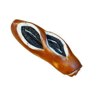 周建生纯手工黑芝麻夹心碱水面包代餐饱腹即食早餐代餐手作零食