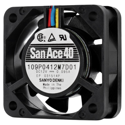 三洋4015低噪音大风量12V风扇4CM