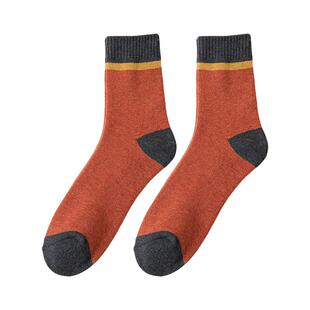 袜子男中筒袜秋冬长筒袜加绒加厚保暖毛巾袜冬季男款棉袜防臭长袜