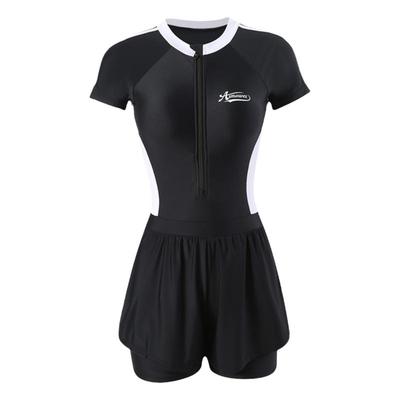 大码运动泳衣女速干竞速专业