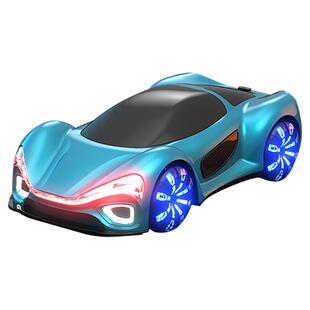 儿童遥控汽车玩具新能源概念车流光LED跑马灯漂移科技男孩6特技RC