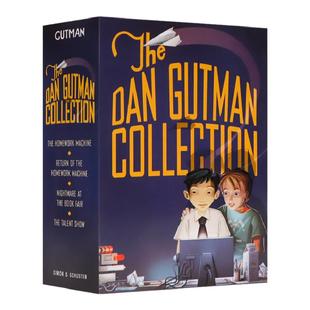 神奇的家庭作业机器4册盒装The Dan Gutman Collection: Homework Machine 英文原版 疯狂学校my weird school同作者 章节桥梁书