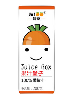 臻富100%果蔬汁200g*24瓶整箱