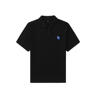 IT ADER error女装短袖polo衫新款日常休闲纯色翻领上衣YPL1BKXO