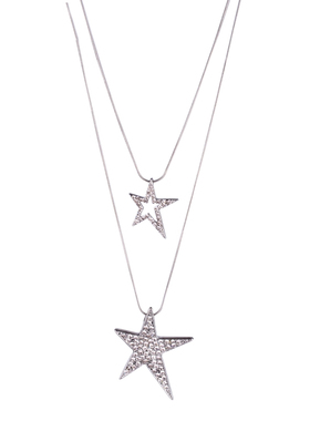 双层毛衣链小众网红同款五角星项链毛衣链2025年新款潮长款女时尚