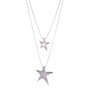 双层毛衣链小众网红同款五角星项链毛衣链2025年新款潮长款女时尚