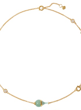 HERBE合璧 福禄来春瓶两戴项链东陵玉珐琅祥云纹日常通勤百搭女款