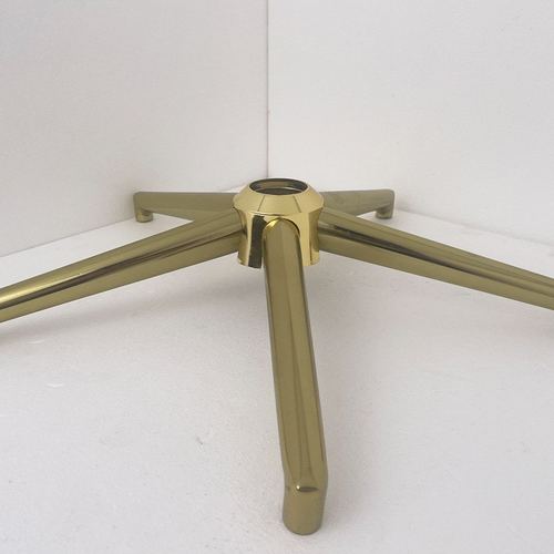 老板椅升降椅五星脚架金色奢管转椅脚架底座配件轻方北欧底座电镀