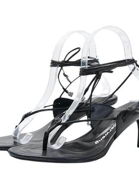 Alexander Wang 女士性感时尚夹趾缠绕凉鞋中跟鞋 301596