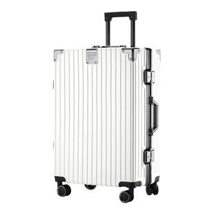 结实行李箱铝框拉杆箱20男女学生万向轮24登机行李箱密码皮箱子26