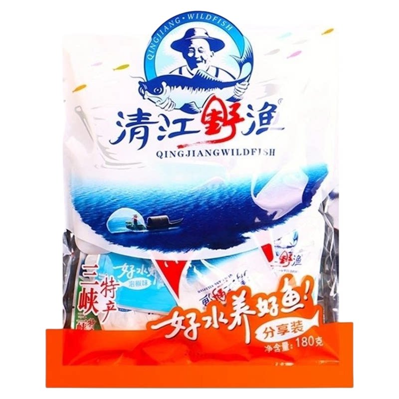 清江野渔小鱼仔鱼块180g休闲零食