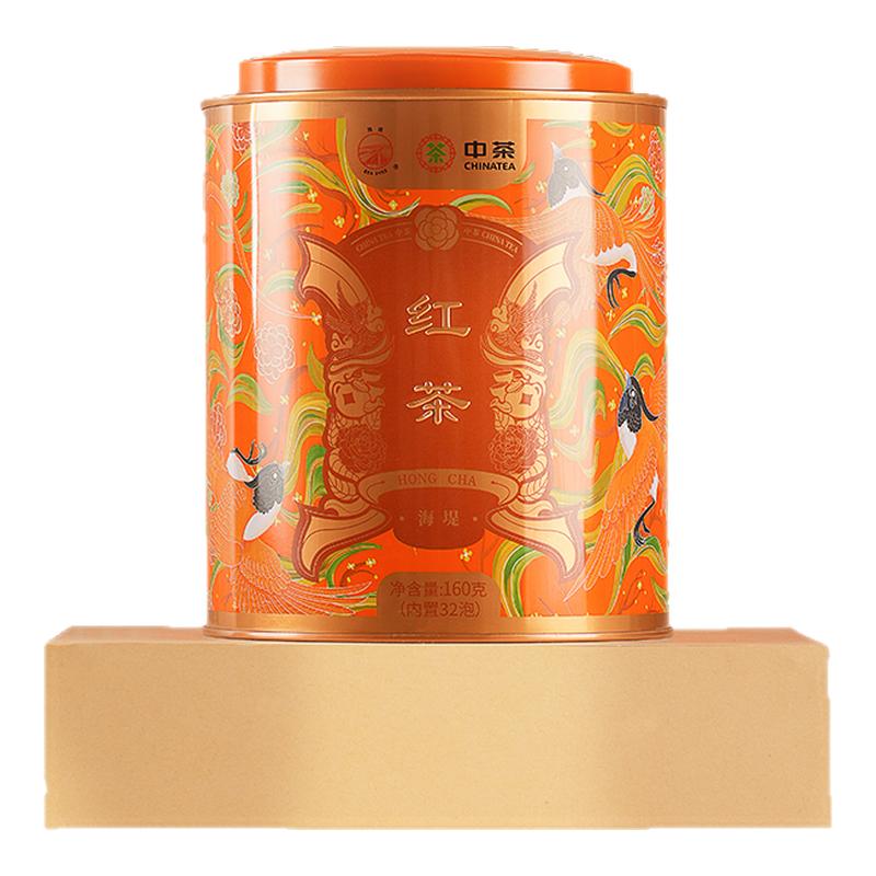 海堤茶葉海堤系列紅茶罐裝160克（32泡）中小葉種功夫紅茶XT5333