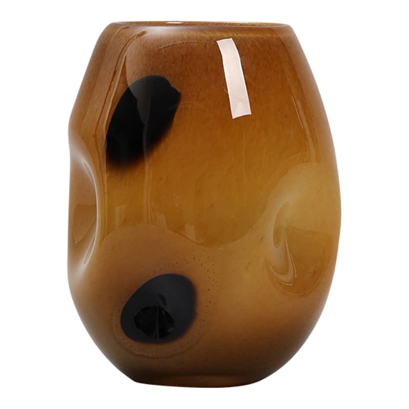中古波点玻璃花瓶水培摆件