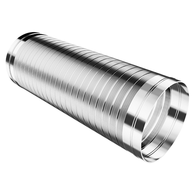 纯铝加厚厨房排风管带不锈钢头伸缩排气管有效静音抽油烟机排烟管