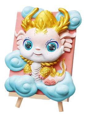 DIY立体浮雕3D人偶数字油画石膏