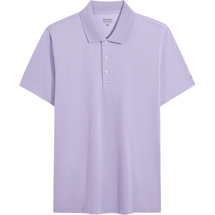 Brooks Brothers/布克兄弟男士春夏新款纯棉反光logo纯色POLO衫