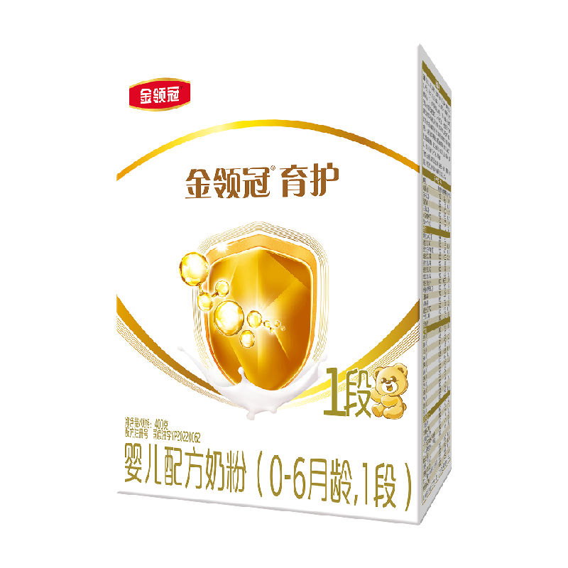 伊利金领冠育护1段婴幼儿奶粉400g×1盒0-6月婴儿宝宝配方奶粉