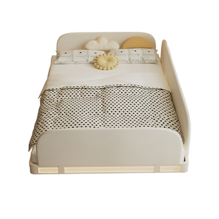 Art Color儿童床0胶水环保床围栏现代简约儿童护栏婴儿拼接床