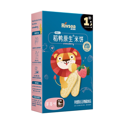 禾泱泱稻鸭原生米饼草莓味16g