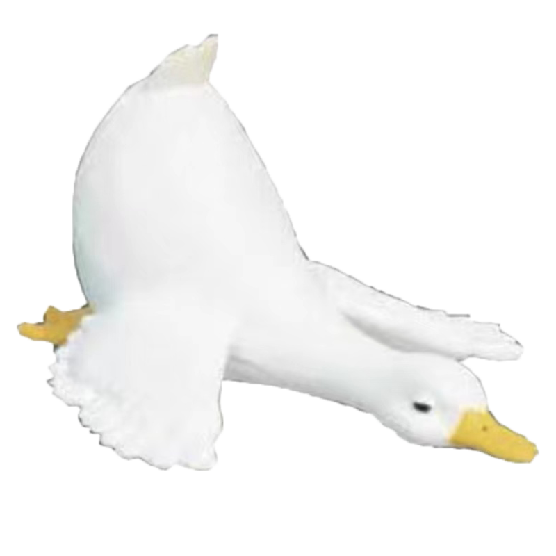 日本正版QUALIA 累瘫了的大白鹅扭蛋 疲劳不堪的鹅精疲力尽鸭累