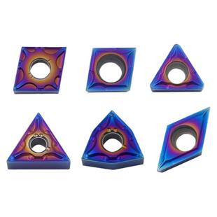 钛合金高温合金不锈钢七彩淬火高硬数控刀片WNMG080408 CCMT09T3