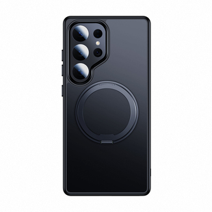 适用三星s26ultra手机壳Galaxyx26plus透明磁吸带支架s25+超薄防摔保护套s24u磨砂高级感s23超好看Samsung外