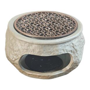 水晶手串净化消磁炉子秘鲁圣木燃烧盘底座托盘圣木净化炉香薰炉