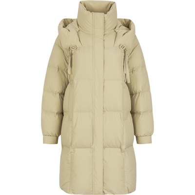 衣香丽影连帽羽绒服女中长款