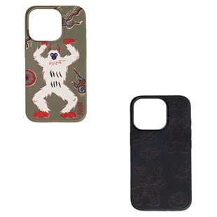 圣山2025秋冬阿里系列壁画岩画满印手机壳原创民族风半降解带吸手机防护套