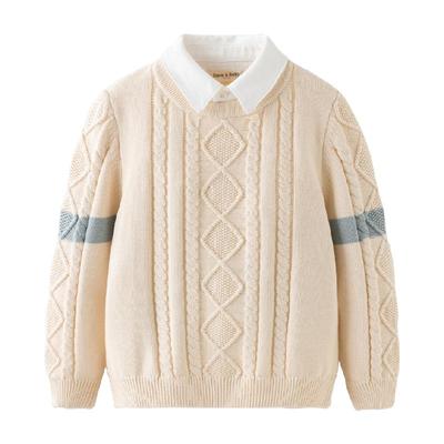 戴维贝拉男童毛衣套头衫针织衫