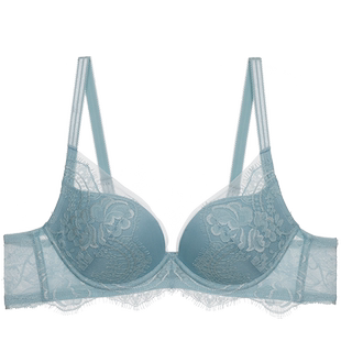 兰卡文LA CLOVER蕾丝文胸小胸聚拢内衣女3/4模杯秘密恋歌2LC11ZA1