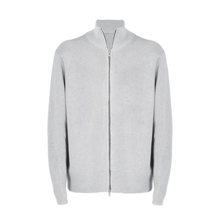 2025秋冬季新款针织拉链加厚外套慵懒感宽松休闲高领毛衣开衫上衣