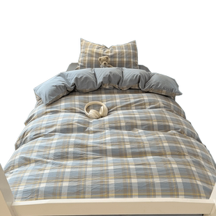 床上四件套2026新款床单被套罩学生宿舍单人三件套非全棉纯棉床品