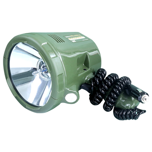 俱竞阳220W强光氙气远程手举疝气灯HID手持车载探照灯12V船用防水