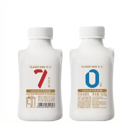 卡士007益生菌酸奶440g早餐营养学生0添加小奶罐