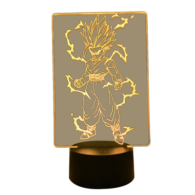 七龙珠周边手办超级赛亚人小夜灯