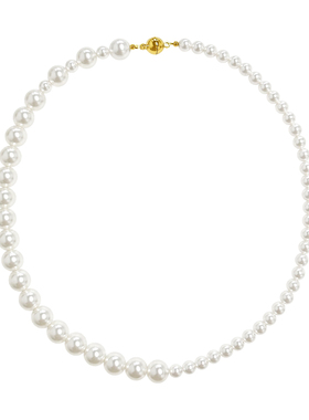 NININA不对称磁吸珍珠项链