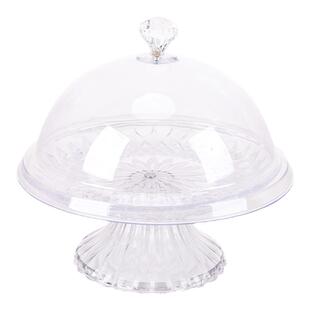 水果试吃盘带盖自助餐展示盘透明亚克力水果盘蛋糕点心品尝试吃盒