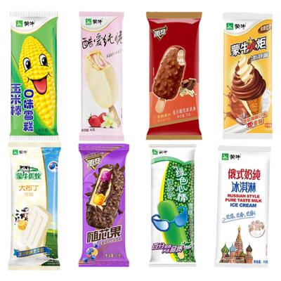蒙牛绿色心情绿豆冷饮随便冰淇淋