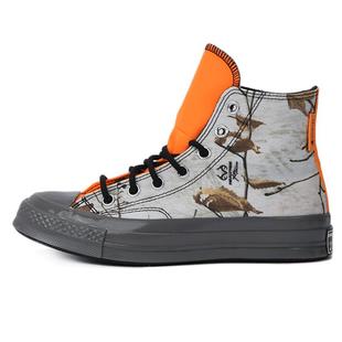 Converse匡威板鞋男女夏新款休闲鞋落叶纹高帮帆布鞋运动鞋169365