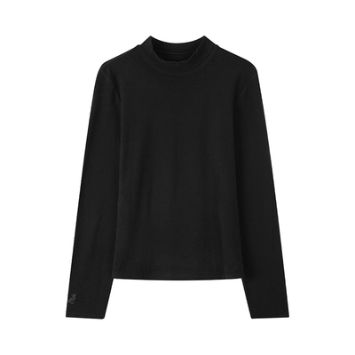 LAGOGO拉谷谷2024新款弹力舒适百搭基础内搭针织女NCTT519G30