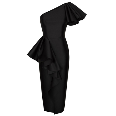 中长裙新款时尚派对主持晚礼服